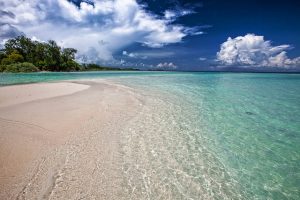 White Sand Beach in Indonesia
